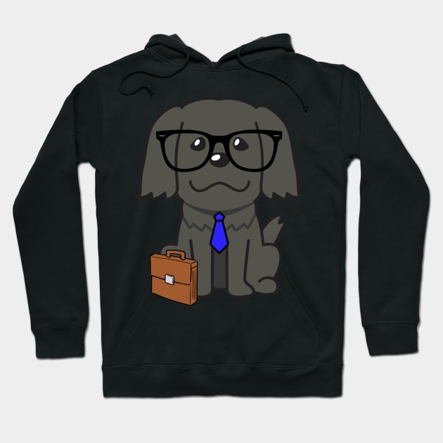 Funny dog is on the way to work Hoodie by Pet Station